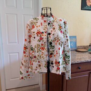 Disney's Alice in Wonderland Floral Blazer EUC